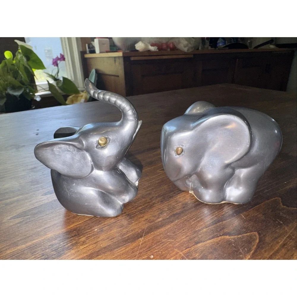 Republican National Convention Tennessee Pair Elephant Metal Made In Hong Kong